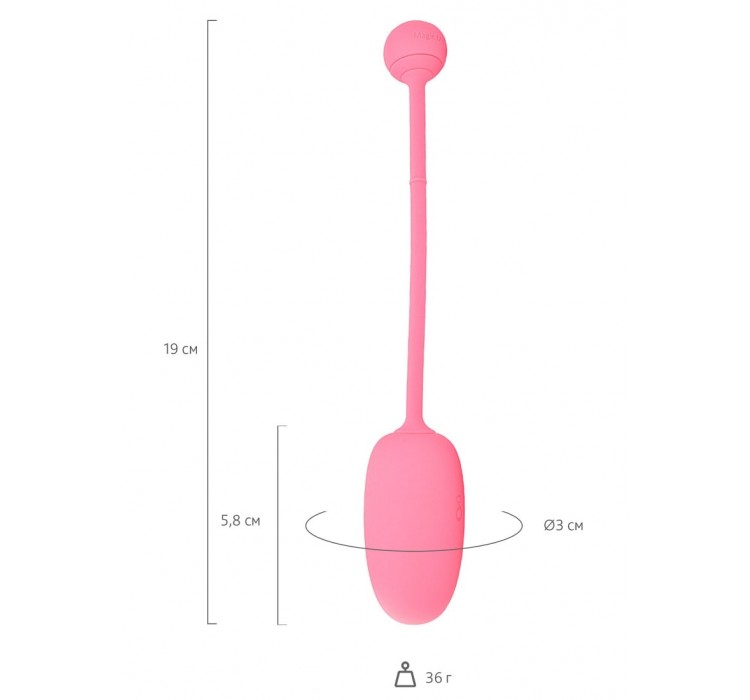 MAGIC KEGEL COACH Тренажер Кегеля розовый (19, Ø 3 см)