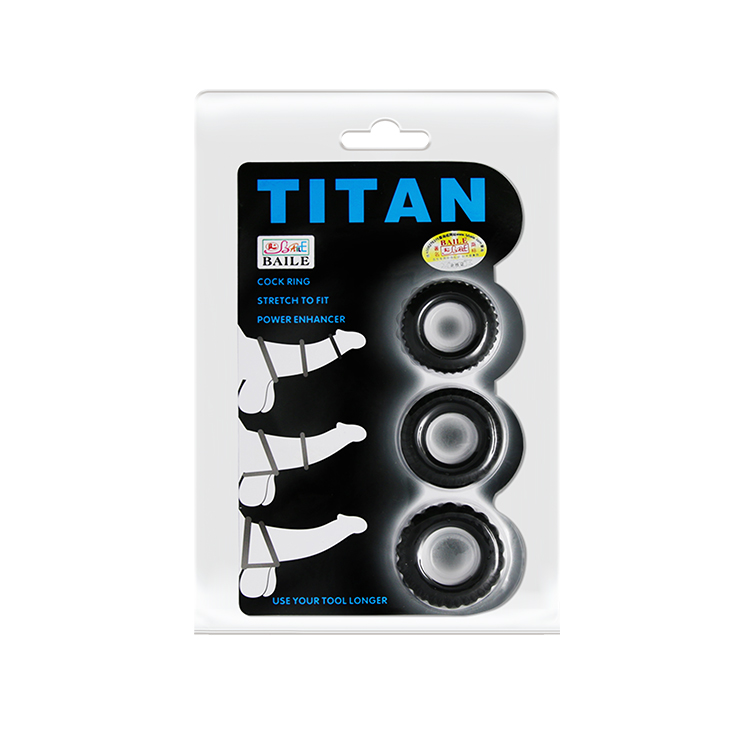 Набор titan из 3 эрекционных колец, имитирующих автомобильные шины