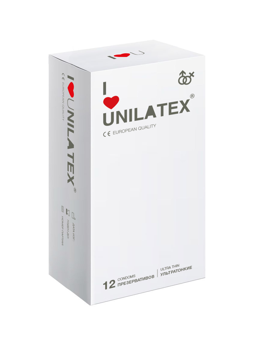 ПРЕЗЕРВАТИВЫ UNILATEX "ULTRA THIN" ультратонкие, 12 шт.+ 3 шт.