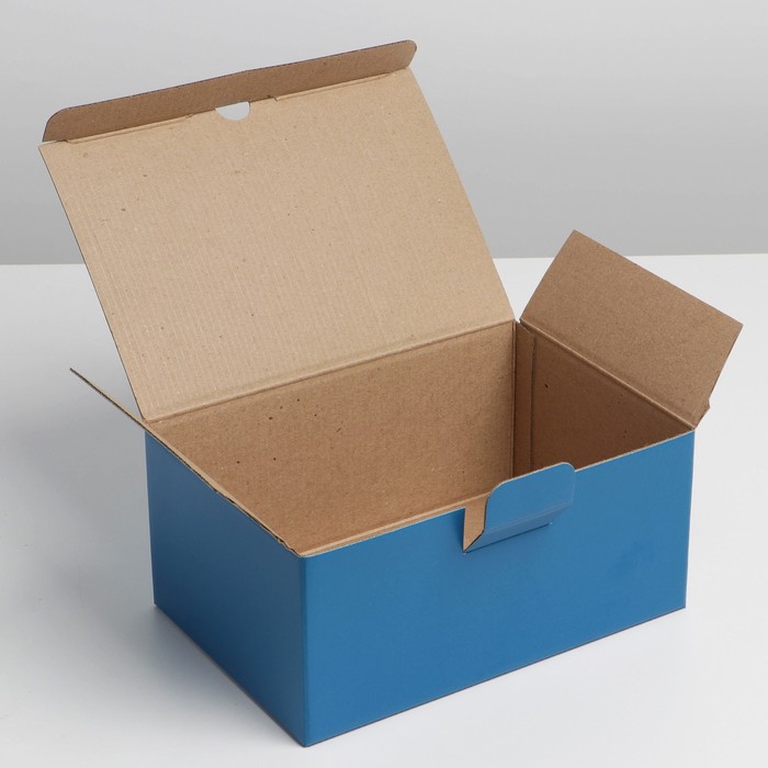 Коробка складная «Синяя», 22 х 15 х 10 см